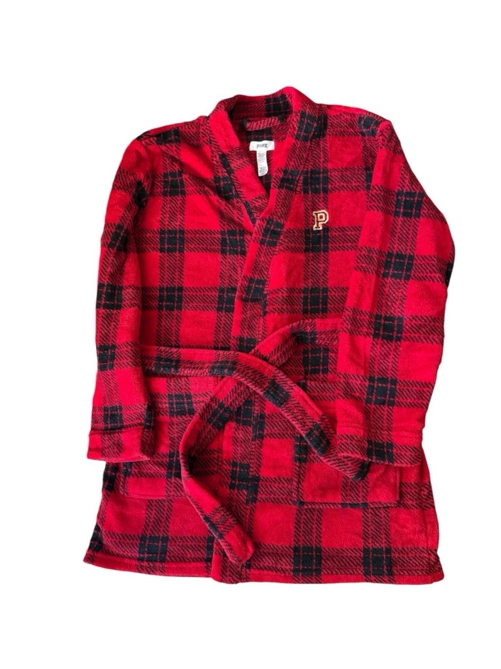 PINK Victoria's Secret Mini Cozy Sherpa Red
Robe XS/S